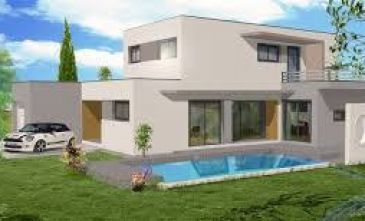 Nice Cimiez Terrain constructible avec permis de construire villa contemporaine
